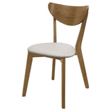 Tan and Chestnut Curved Backs Dining Chair B062P153700