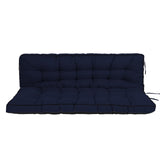 Outdoor Swing Cushions 55 Inch, Waterproof 4" Thick Porch Swing Cushion Replacement with Backrest 26832649