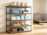 48" L x 24" W x 72" H Heavy Duty Garage Shelves, 5-Tier Adjustable Utility Rack with 2000 lbs 50502350