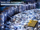 8-piece set of white solar fairy light string, 330 LED outdoor solar Christmas lights, 8 modes of 38108908