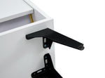 ZUN Shoe Cabinet , Shoe storage shelves, metal leg, White 73629335