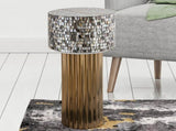 ET 1207-16 End Table Finished With Mother Of Pearl Top B009140759