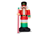 12FT Tall Lighted Christmas Inflatable Decoration, Inflatable Giant Soldier, Funny Blow Up Yard 85375747