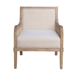 Cane Accent Chair with Removable Back Cushion B035P256566