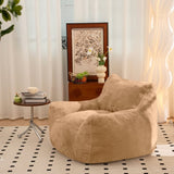 Bean Bag Chair, Comfy Bean Bag Sofa with Back Support, Faux Fur Bean Bag Chair for Adults, Stuffed W2510P279111