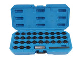 32Pcs Wheel Lock Lug Nut Master Key Set Removal Socket Tool Kit Fit for Mercedes-Benz 301 330 24012430