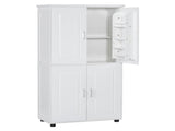 Tall and Wide Bathroom Floor Storage Cabinet, Bathroom Storage Unit, Freestanding Cabinet with 4 86567024