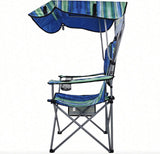 Multicolor Camp Chairs With Shade CanopyFolding Camping Recliner With Carrying Bag 17251141