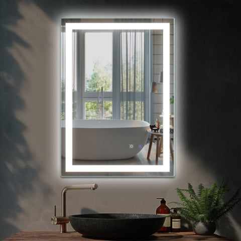 ZUN LED Bathroom Vanity Mirror with Light,20x 28 inch, Anti Fog, Dimmable,Color Temper 5000K,Backlit + W1135P154127