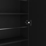 Connecticut Wall Mounted Shoe Rack, Mirror, Five Shelves, Ten Shoes Capacity B128P148901