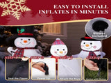 5 FT Christmas Inflatables Tree Outdoor Decorations Blow Up Tree Yard Decoration with Built-in 71694593