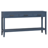 U_STYLE Contemporary 3-Drawer Console Table with 1 Shelf, Entrance Table for Entryway, Hallway, N711P234485V