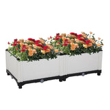 2Pcs Free Splicing Injection Planting Box White 89869141