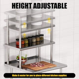 Double Overshelf 2 Tier Stainless Steel Shelf 12 x 36 Inch, Weight Capacity 330lb for Prep & Work W1192P301315