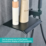 Modern Style matte black Wall Mount Tub Filler Bathroom Bathtub Faucet Shower Set W121984825