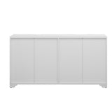 U_STYLE Sophisticated 4-Door Sideboard Adorned with Intricate Linear Accents and Luxurious N711P247438K