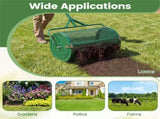 24" Lawn Topdressing Spreader with 0.75"0.5" Mesh, Compost Spreader for Soil Sand Fertilizer Green 06934196