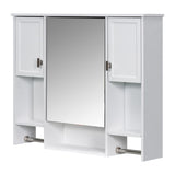 ZUN 35'' x 28'' Modern Wall Mounted Bathroom Storage Cabinet, Bathroom Wall Cabinet with Mirror, 20410048