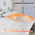 ZUN Luxury Smart Toilet with Dryer and warm water, Elongated Bidet Toilet with Heated Seat, with Remote WF314235AAA