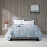 Lightweight Down Alternative Blanket with Satin Trim B03598501