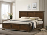 Maderne Traditional Wood Panel Bed with Dresser, Mirror, Nightstand, King size T2574P204887