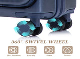 14"/20" 2 pcs/set in ABS Spinner Wheel Luggage, with Combination Lock and Front Opening Design, 14" 07544995