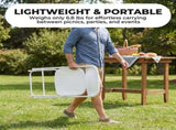 Folding Chairs, 4/6/10-Pack White Indoor Outdoor Stackable Portable for Events, Offices, Weddings 85824238