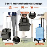 40 L Large Capacity Cooler Bag with Detachable Bottom Plate Gray 38217567