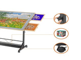 Wooden 1500 Piece Puzzle with Drawer, 35"*27.17" Adjustable Puzzle, 360&deg Tilting Puzzle W2641P306741
