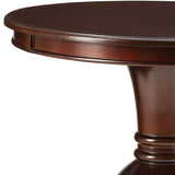 Espresso Accent Table with Pedestal Base B062P189135