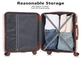 HIFINE TOURIST 20"/24"/28" 3 pcs/set in ABS Spinner Wheel Luggage, Matching Color , With Combination W2787P278782