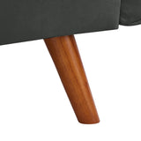 New Design Linen Sofa Furniture Adjustable Backrest Easily Assembled Recliners-DARK GRAY 22240447