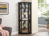 Lighted Corner Curio Cabinet - Display Case for Living Room, Antique Collectibles, Wine & Bar Glass 88585341