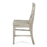 Roshan Farmhouse Acacia Wood Dining Chairs, Light Grey Wash 62888.00LGW