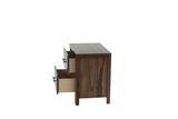 Oak Finish 1pc Nightstand Wooden Bedside Table 2x Drawers Storage Bedroom Furniture B011P244397