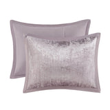 5 Piece Crinkle Velvet Comforter Set Blush King/Cal King B035P148352
