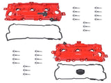 2x Red Valve Covers Aluminum Fits for Infiniti JX35 2013 QX60 2014 Nissan Altima Pathfinder 12726226