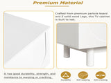 ON-TREND Graceful TV Stand Arch Cabinets for TVs Up to 78'', Minimalist Entertainment Center WF325999AAK