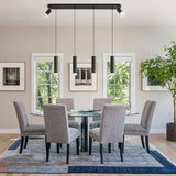 Angelina 6 - Light Matte Black Kitchen Island PendantUnable ship weekends, TK/TEMU only 82077790