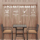 Tavern table and chair set 84389371