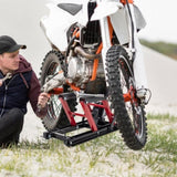 Hydraulic Motorcycle Jack, 1500 LBS Capacity Foot-Operated Motorcycle Table, ATV Scissor W1422136704