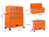 Tool Chest, 8-Drawer Rolling Tool Storage Cabinet with 2 in 1 Detachable Top Tool Box, Liner, 21210052