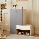 Multi-functional Shoe Storage Bench & Shoe Cabinets, Shoe Rack with Bench, Adjustable Shelves for N845P261774E