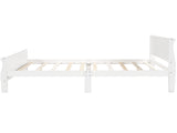 Queen Size Wood Platform Bed with Headboard and Wooden Slat Support WF289142AAK