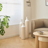 Floor metal vase modern style decoration home white metal vase 3-piece set gorgeous home decoration W2796P255615