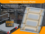 Steel Panel Truck, Heavy Duty Drywall Cart Lumber Cart Platform Truck Flat Cart, 2000lbs, 6" Swivel 09757177