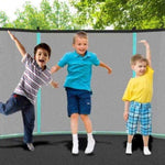 ZUN 12ft Green Outdoor Toddler Trampoline with Enclosure Safety Net Jumping Fun Trampoline, heavy-duty 31935838