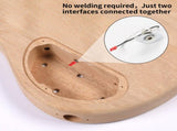 DIY 4 String IB Style Electric Bass Guitar Kits with Mahogany Body, Maple Neck and Accessories 98014597