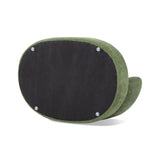 Shep 36" Curved Dog Sofa Bed Medium Moss Green Fleeced Teddy B2719P320242