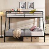 Twin Over FULL Metal Bunk Bed , No Box Spring Needed, Large Under Bed Storage, Easy Assemble W311P248420